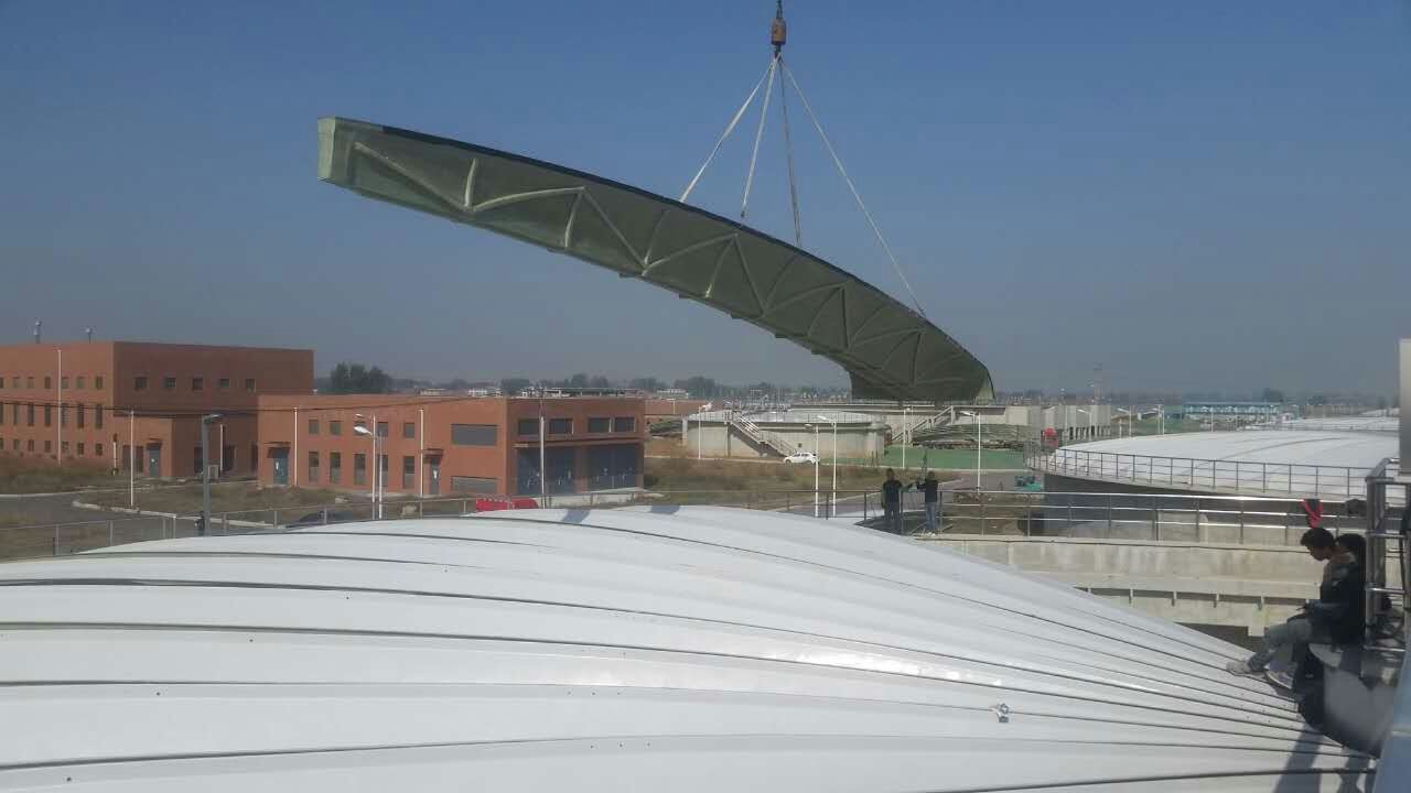 河南污水池蘑菇视频下载渠道盖板现场吊装